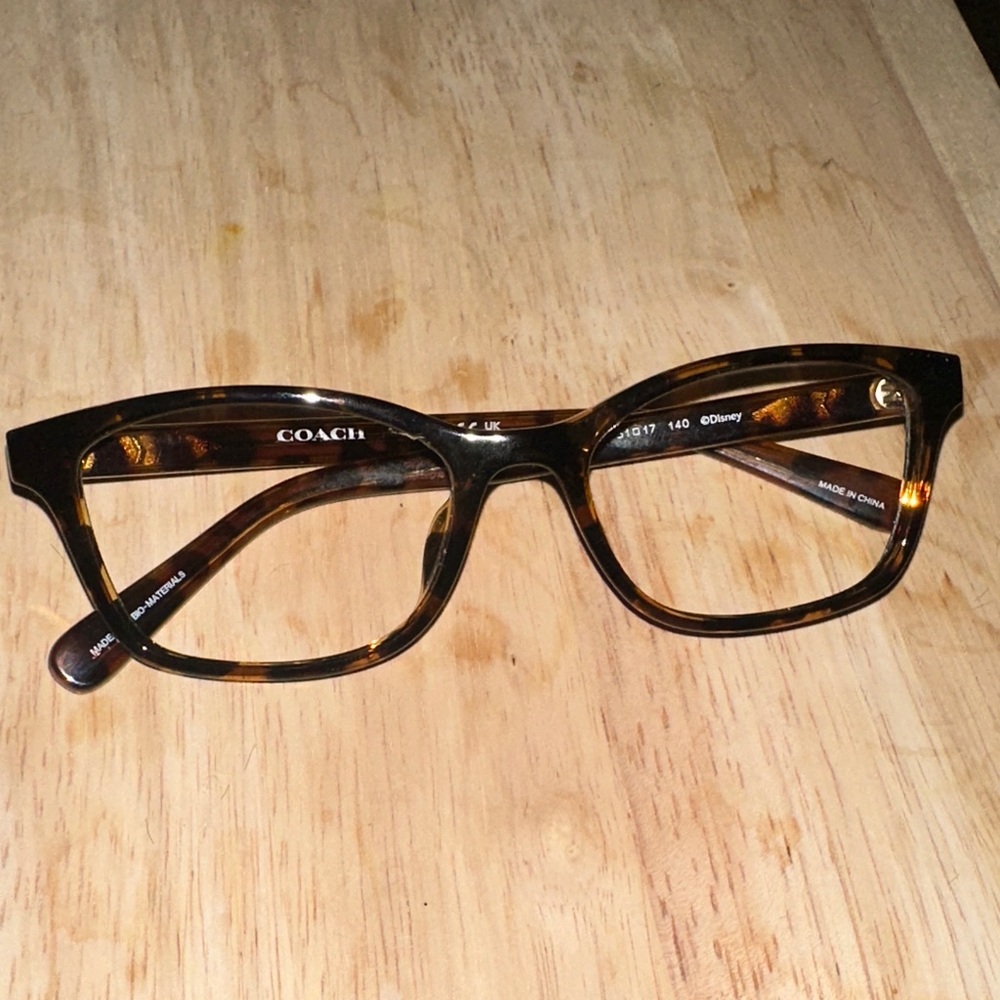 Coach Brown Dark Tortoise Disney frames 5210 - no lenses size 51mm, case